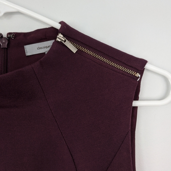 Classiques Entier Plum Dress with Shoulder Zipper - Picture 4 of 7
